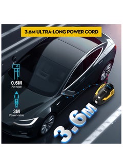 بجنوج PGNOOGE 150 PSI مضخة هواء للإطارات السيارات، بجهد 12V، توقف تلقائي، مع ضوء LED  - Image 3