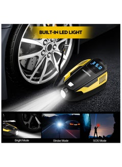 بجنوج PGNOOGE 150 PSI مضخة هواء للإطارات السيارات، بجهد 12V، توقف تلقائي، مع ضوء LED  - Image 5