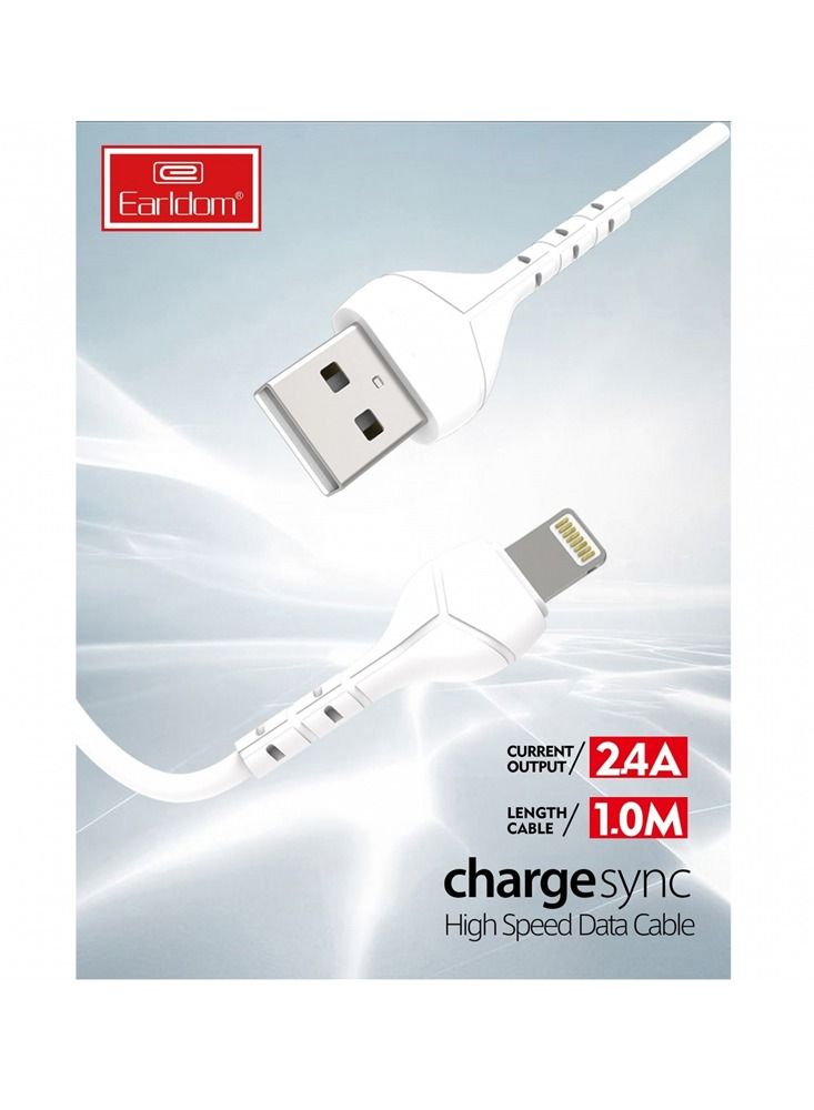 Earldom USB Smart Car Fast Charger with 1 meter Cable 2.4A for iPhones and iPads - Image 2