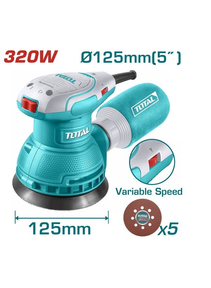 TOTAL 5-inch 320-watt circular sander - TF2131256 - Total