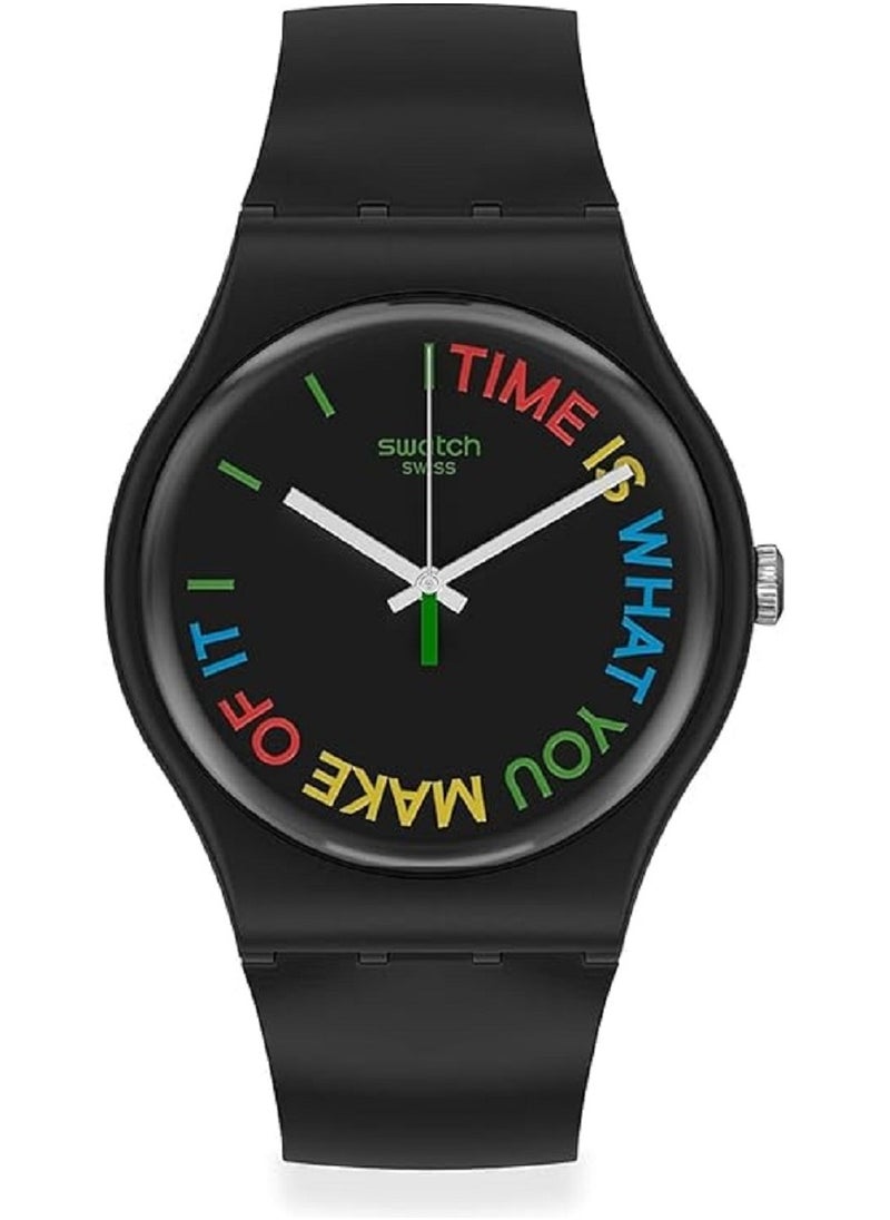 Swatch Swatch New Gent Time, is What You Make of it SO29B103, Quartz 