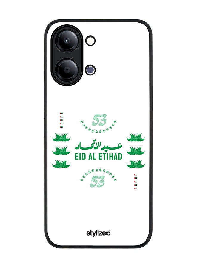 Stylizedd For vivo Y21 / Y11 Case,Slim fit Camera Protection, Shockproof Thin Phone cover  - Eid Al Etihad 53 National Day White - Image 1