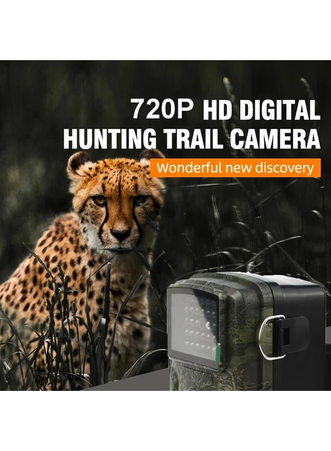 DL001 720P HD Trail Camera Motion Activated Invisible IR Night Vision Camo Cover - Image 2