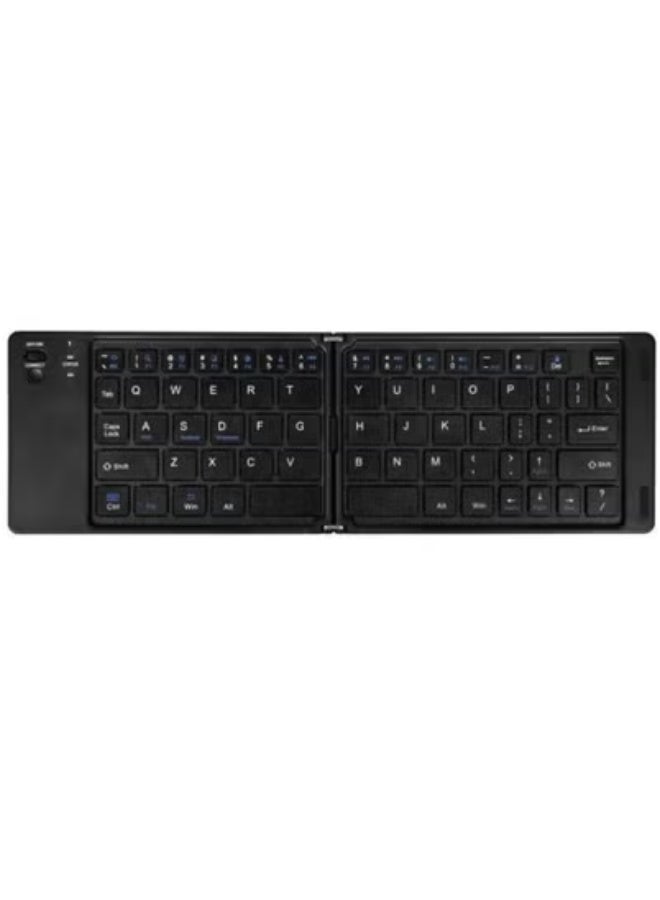 MUNTAQI لوحة مفاتيح بلوتوث محمولة قابلة للطي B028 – لوحة مفاتيح لاسلكية رفيعة للغاية مع كتابة صامتة | بطارية قابلة للشحن ومؤشر شحن | لوحة مفاتيح خفيفة الوزن، مدمجة وجاهزة للسفر لأجهزة أندرويد، آي أو إس، وويندوز – لون أسود - Image 4