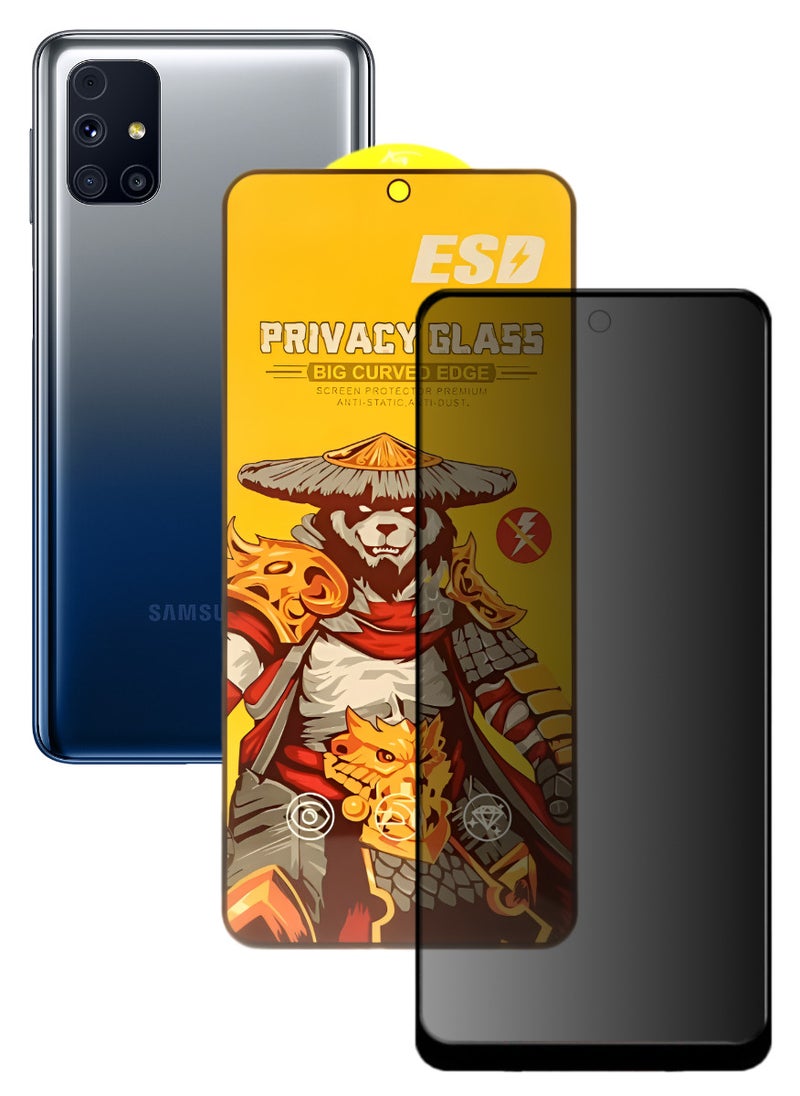 ESD Tempered Dustproof Privacy Glass Screen Protector Compatible For Samsung Galaxy M31s - Image 1
