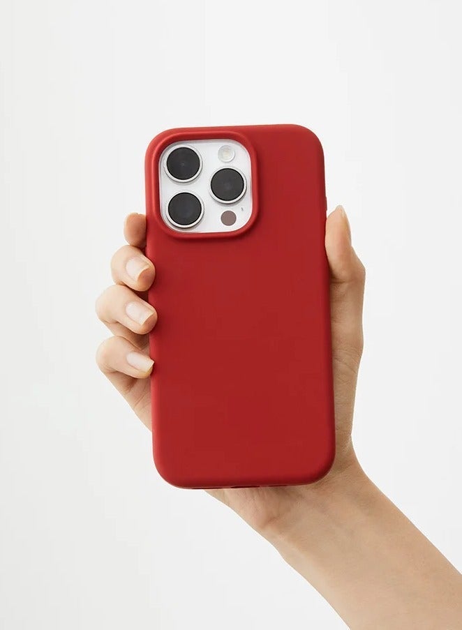 جراب سيليكون سائل ممتاز لهاتف iPhone 16 Pro - رفيع للغاية، غير قابل للانزلاق، خالٍ من الخدوش، مع حماية معدنية للكاميرا - مقاوم للصدمات، متوافق مع الشحن اللاسلكي - Image 3