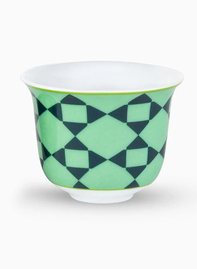 Silsal Bahja Arabic Coffee Cup- Green - Silsal x Maison Mishmashi