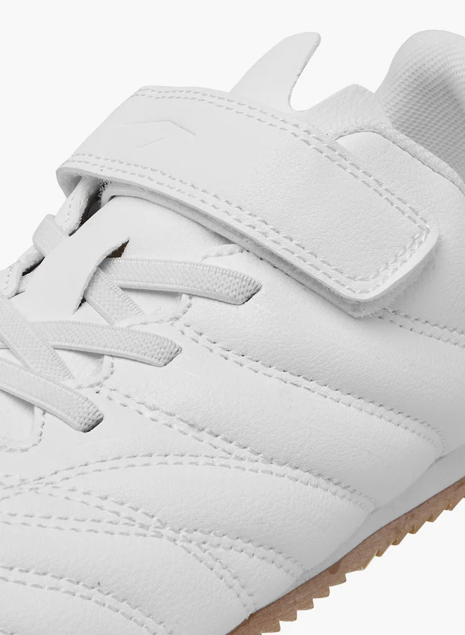 Dash Boys Solid Sports Shoes with Hook and Loop Closure