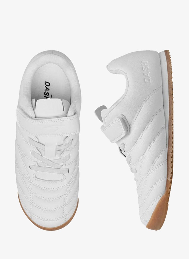 Dash Boys Solid Sports Shoes with Hook and Loop Closure - Image 3