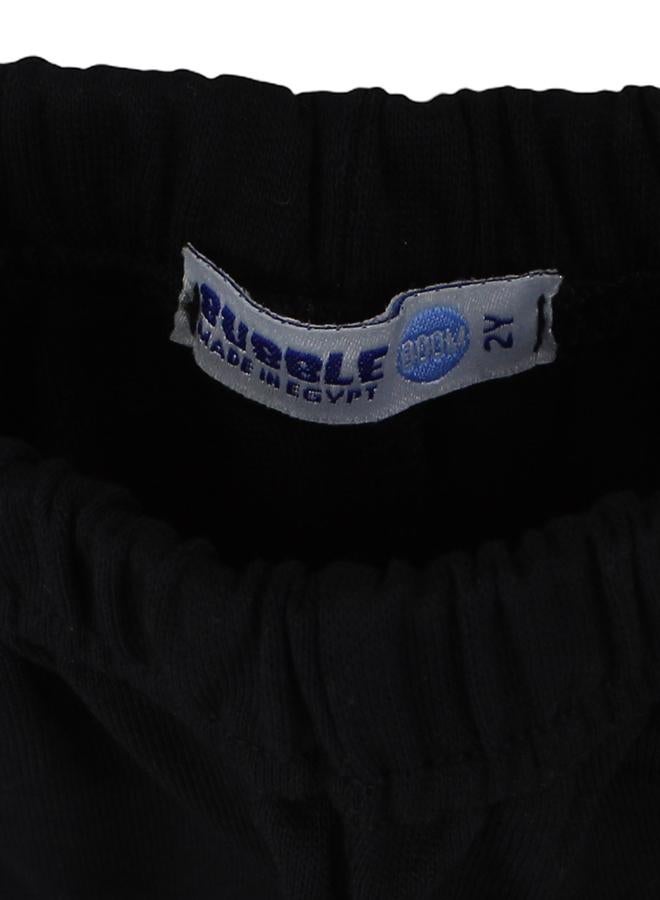 Girls Cotton Leggings – Black - Image 3