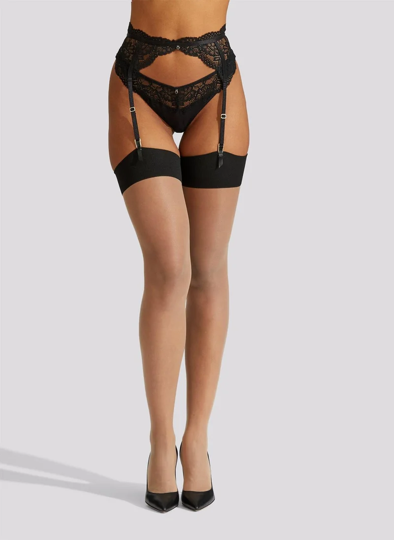 آن سمرز Ann Summers Plain Top SeaM Stockings Black/Nude 01