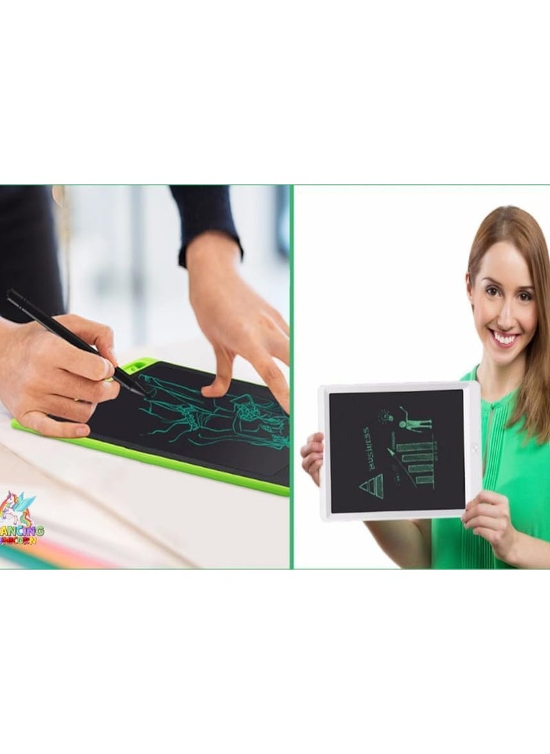 ماركة غير محددة - تابلت كتابة بشاشة LCD بتصميم يونيكورن للاطفال من سن 3-4-5 سنوات 8.5 انش، لوح كهربائي محمول لتعلم الكتابة قابل للمسح مع قلم - Image 1