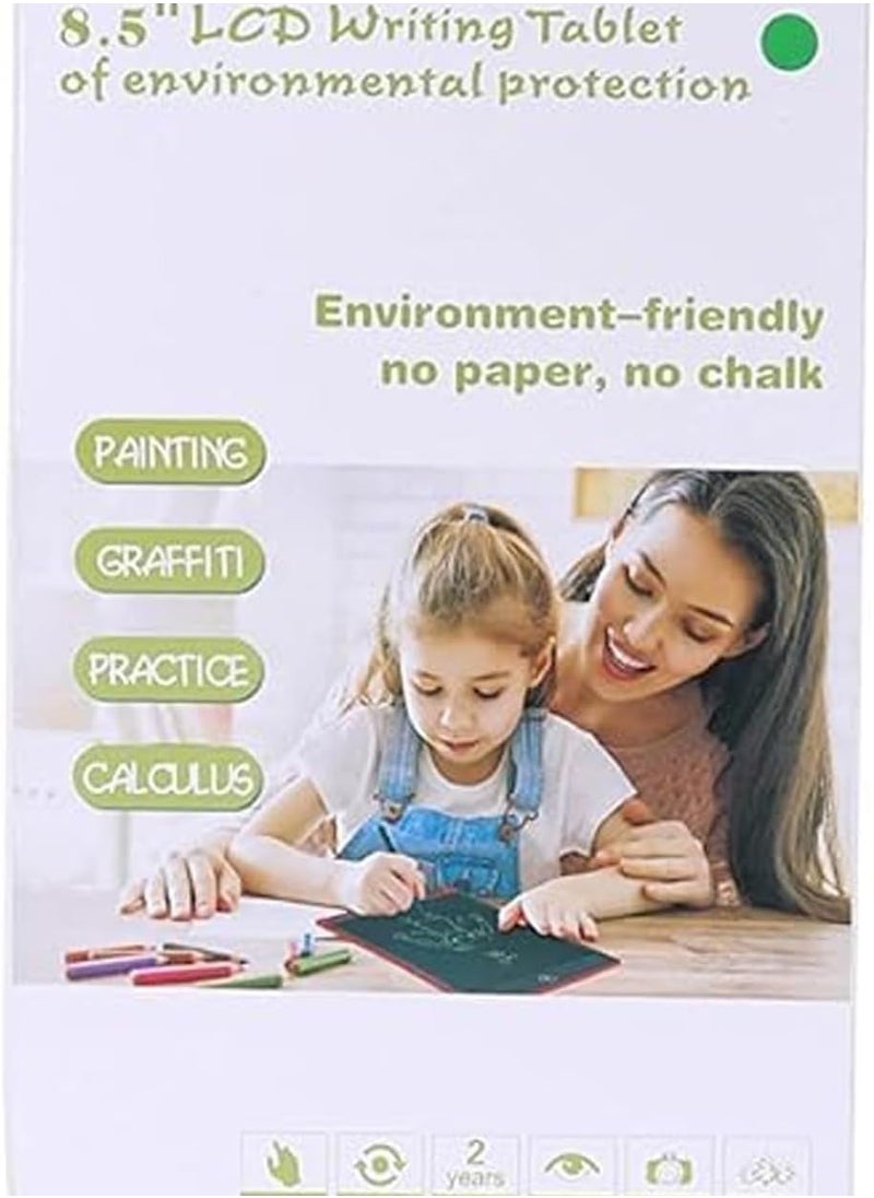 ماركة غير محددة - تابلت كتابة بشاشة LCD بتصميم يونيكورن للاطفال من سن 3-4-5 سنوات 8.5 انش، لوح كهربائي محمول لتعلم الكتابة قابل للمسح مع قلم - Image 1