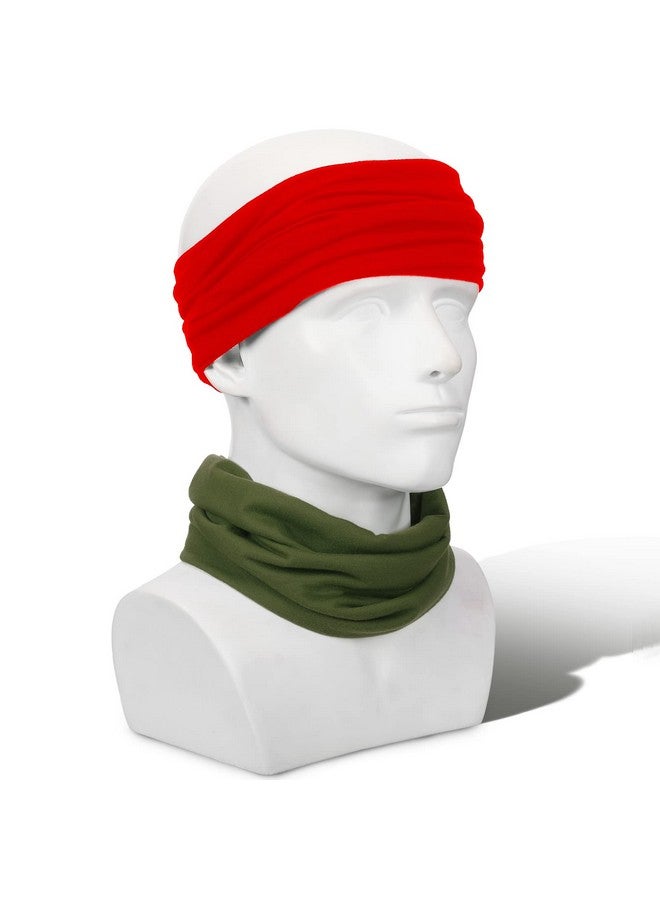 Sintege 4 Pcs Dreadlocks Tube Sock Wide Elastic Headband Loc Cap Long Hair Dreads Head Wrap Unisex Spandex For Women Men(Black White Green And Red 12 X 9.8 Inches)  - Image 4