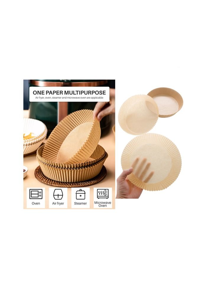 100-Pieces 6.3 Inch Thicker Air Fryer Dedicated  Paper Brown Colour  - Image 4
