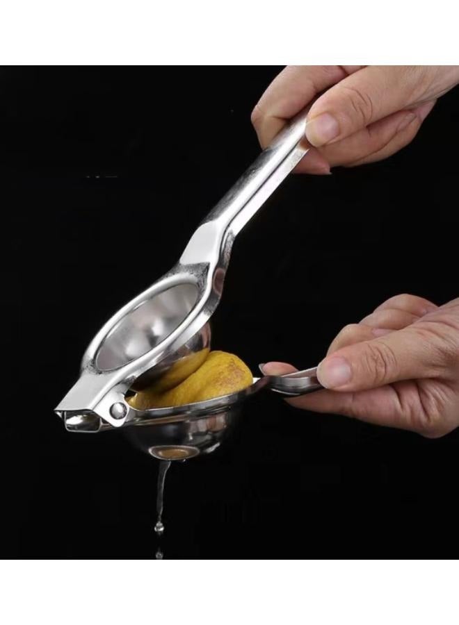 عصارة يدوية من الفولاذ المقاوم للصدأ، عصارة ليمون فواكه متعددة الأغراض - Image 1