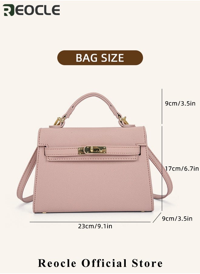 REOCLE - Women's Handbags Crossbody Bags Top Handle Satchel with Detachable Strap Luxury Tote Work Bag PU Fashion Designer Handbags Purses - Image 1