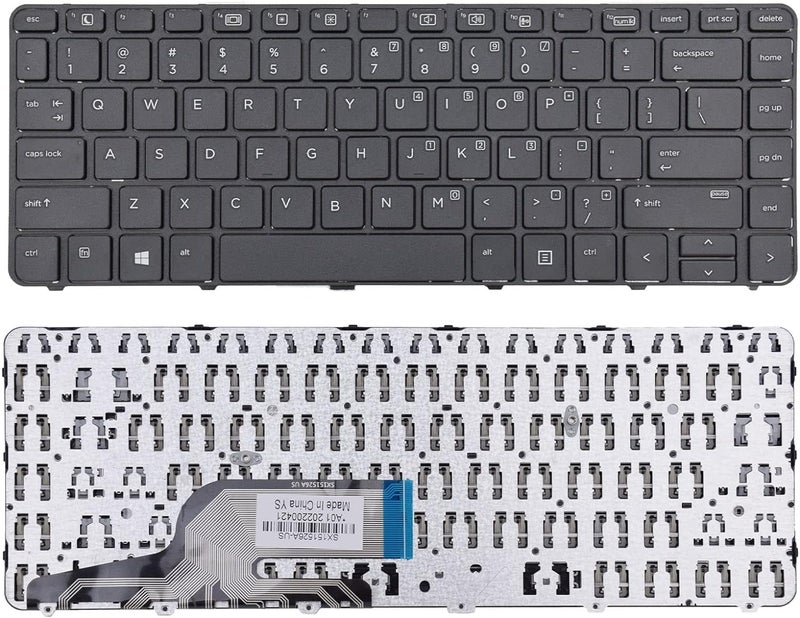 Wefly Laptop Keyboard Compatible for HP Probook 430 G3 430 G4 440 G3 440 G4 445 G3 640 G2 645 G2 640 G3 645 G3 HSTNN-Q98C Without Backlit Laptop Keyboard - Image 1