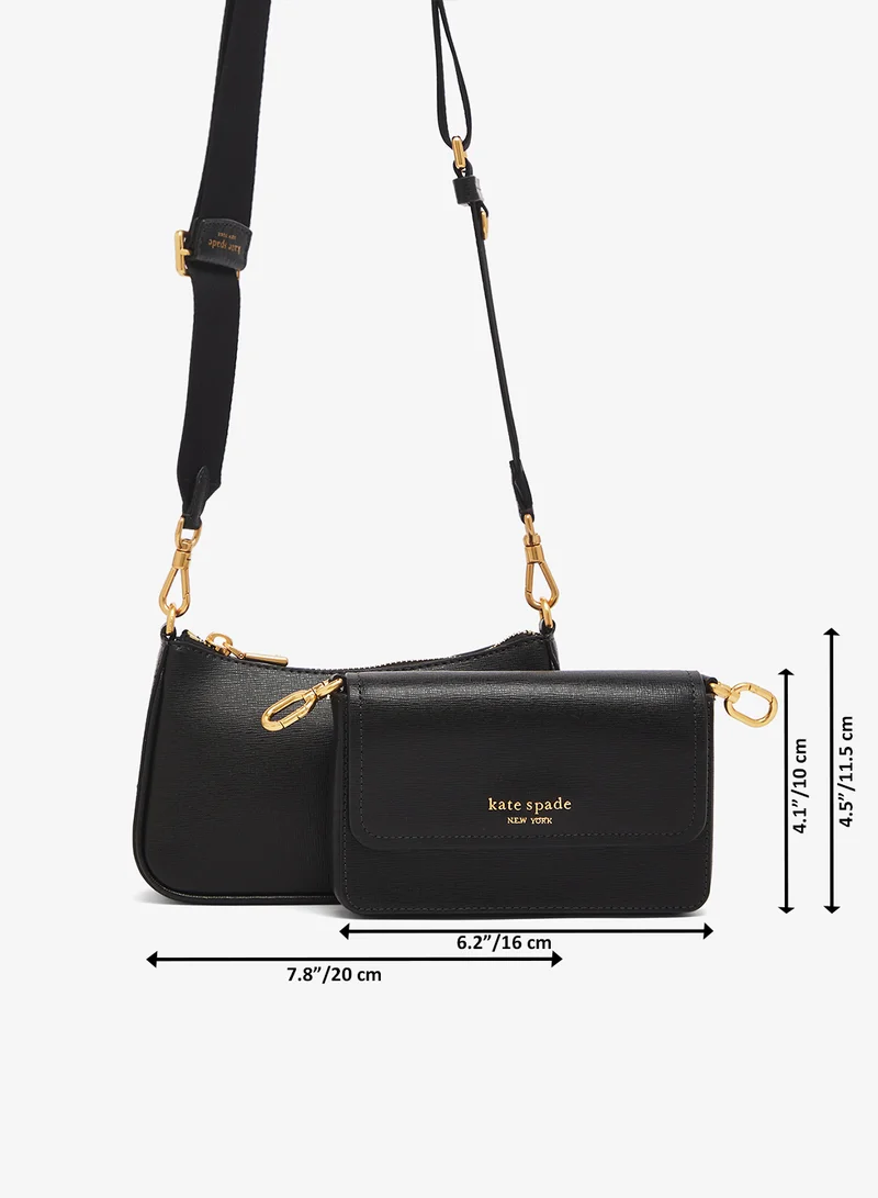 Kate Spade  Logo Detail Flap Over Crossbody for Women | Best Price UAE