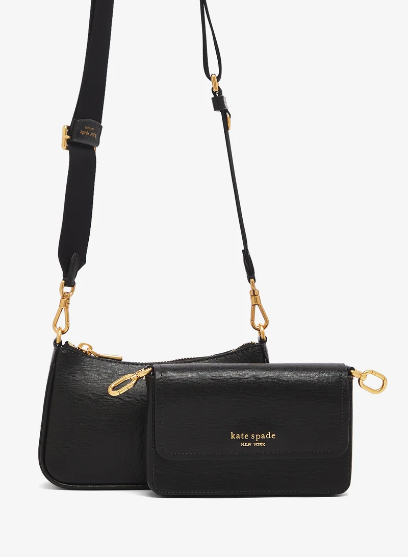 Logo Detail Flap Over Crossbody