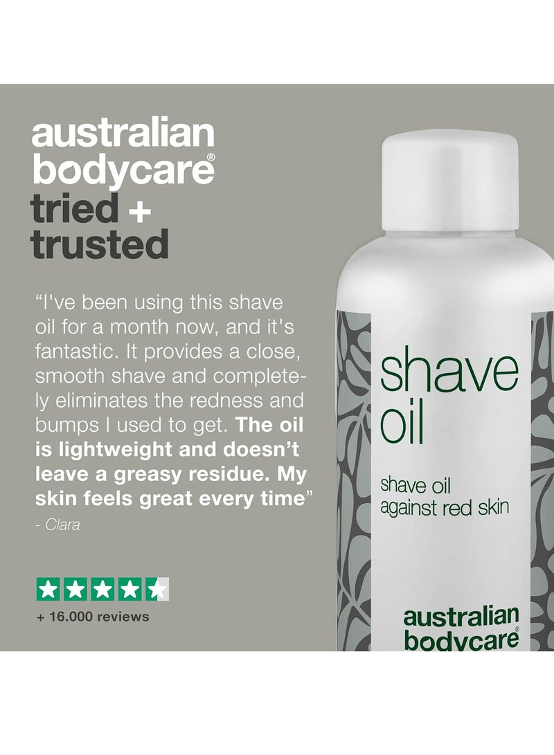 أستراليان بودي كير زيت الحلاقة للجسم بالكامل زيت الحلاقة زيت الحلاقة ضد طفح الحلاقة والشعر الذي ينمو تحت الجلد النتيجة ناعمة ولطيفة مع تهيج واحمرار أقل بشكل لطيف 80 مل - Image 3