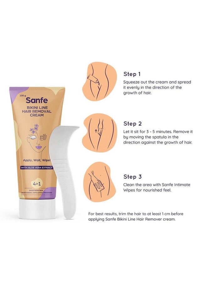 سانفي جل إزالة الشعر 100 مل بخلاصة الصبار وجوز الهند (كريم إزالة الشعر 100 جم) - Image 4