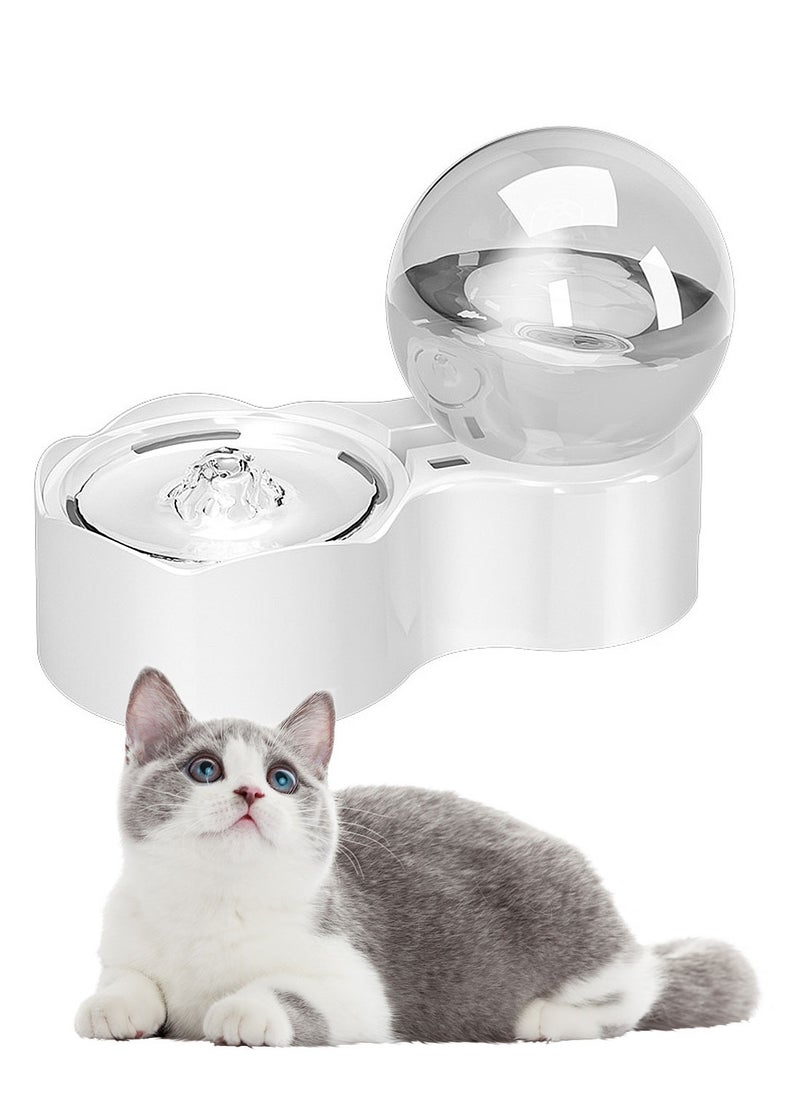 Kidle Cat Water Fountain Cat Water Dispenser Automatic Recirculating Running Water Pet Water Feeder Intelligent Drinking Device Wireless Bowl Fountains  - Image 1