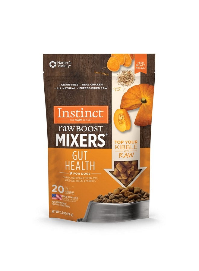 Instinct Raw Boost Mixers Freeze Dried Dog Food Toppers For Dry Food, Grain Free Dog Food Toppers with Chicken For Dogs - Gut Health, 5.5 oz - Image 1