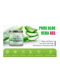 Organic Netra Organic Netra® Pure Aloe Vera Gel With Vitamin C & E | Cold Pressed | For Skin Face Hair | Paraben Free | Sulphate Free 200 gm  - Image 4