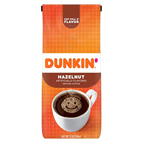 Dunkin Donuts Ground Coffee Hazelnut 12 Oz Per Bag - Image 1