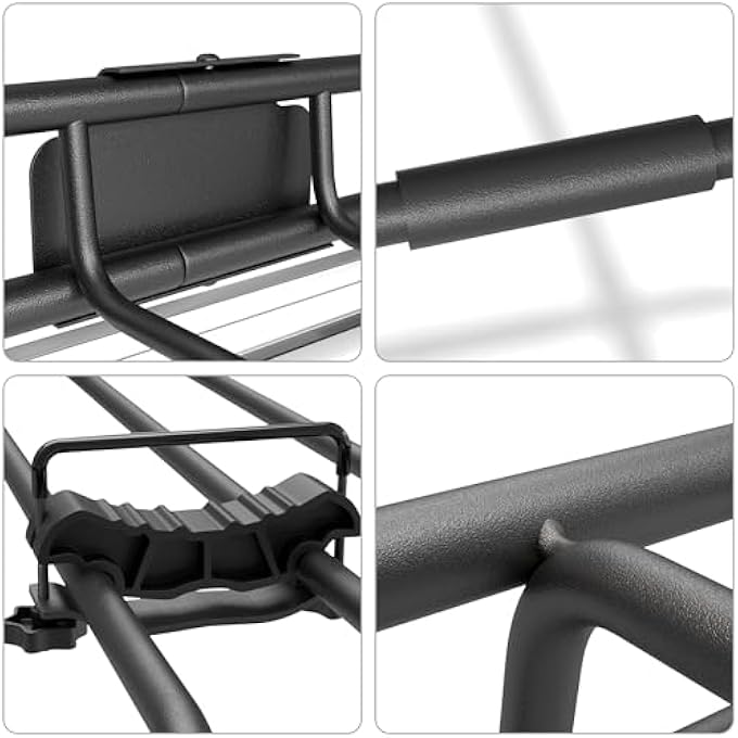 rayihni Roof Rack Basket, Upgraded 84"x 39"x 4" Roof Rack Cargo Carrier with 21 Cubic ft Cargo Bag, 4' X 6' Cargo Net, 2 pcs Ratchet Strap and Anti-Rust Sealant Fits for SUV Truck Cars - Image 3