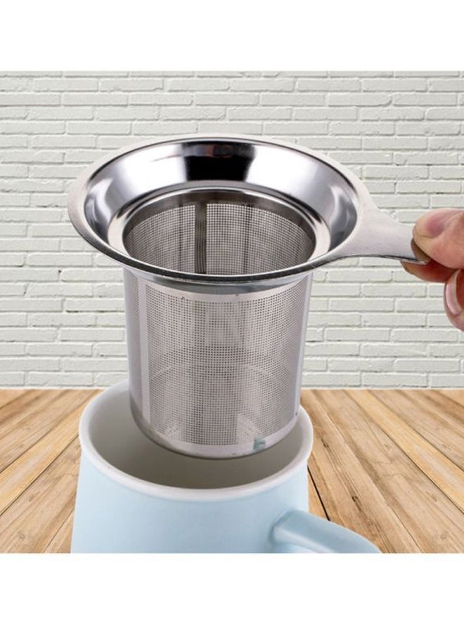 NIBEMINENT Stainless Steel Mesh Strainer Silver 11x7x9cm - Image 2