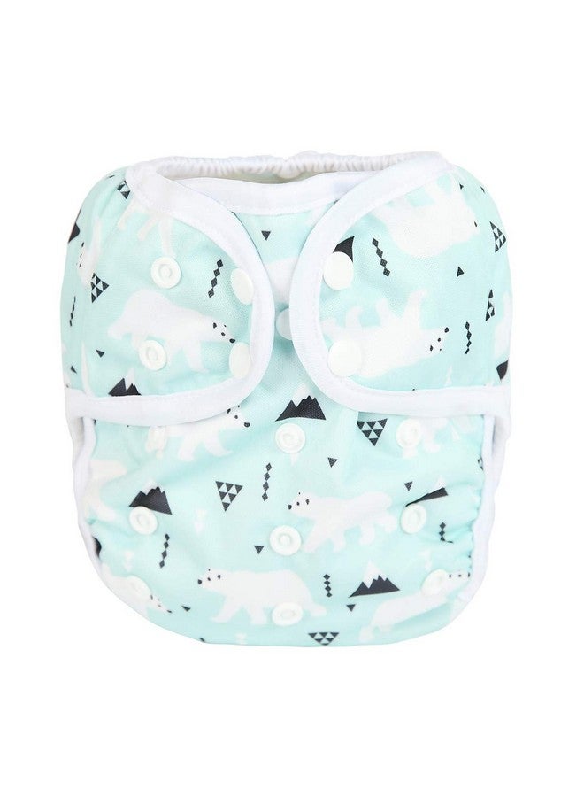 Sigzagor Baby Cloth Diaper Cover Nappy One Size 8Lbs To 36Lbs (Polar Bear) - Image 1