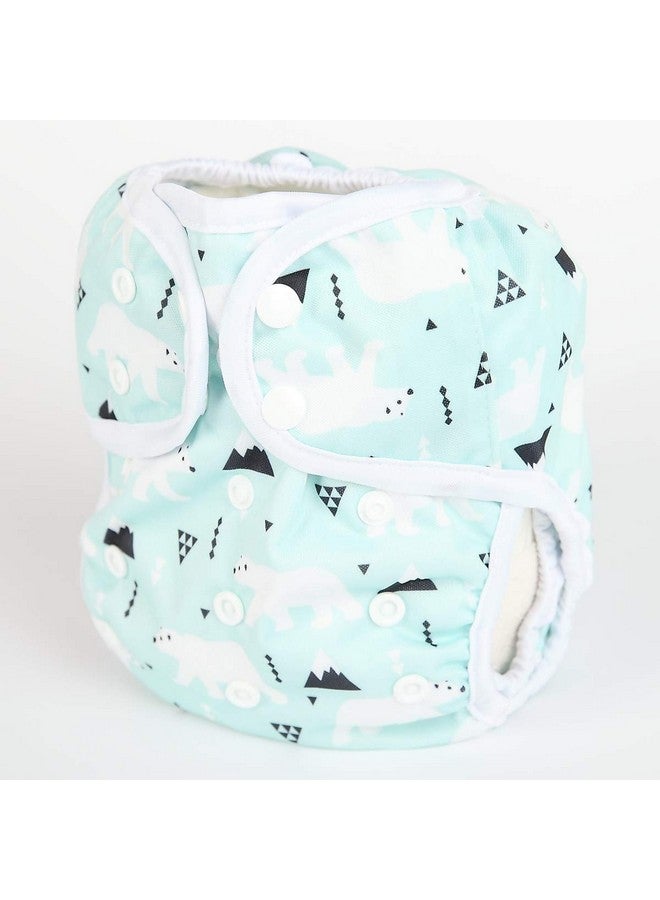 Sigzagor Baby Cloth Diaper Cover Nappy One Size 8Lbs To 36Lbs (Polar Bear) - Image 2