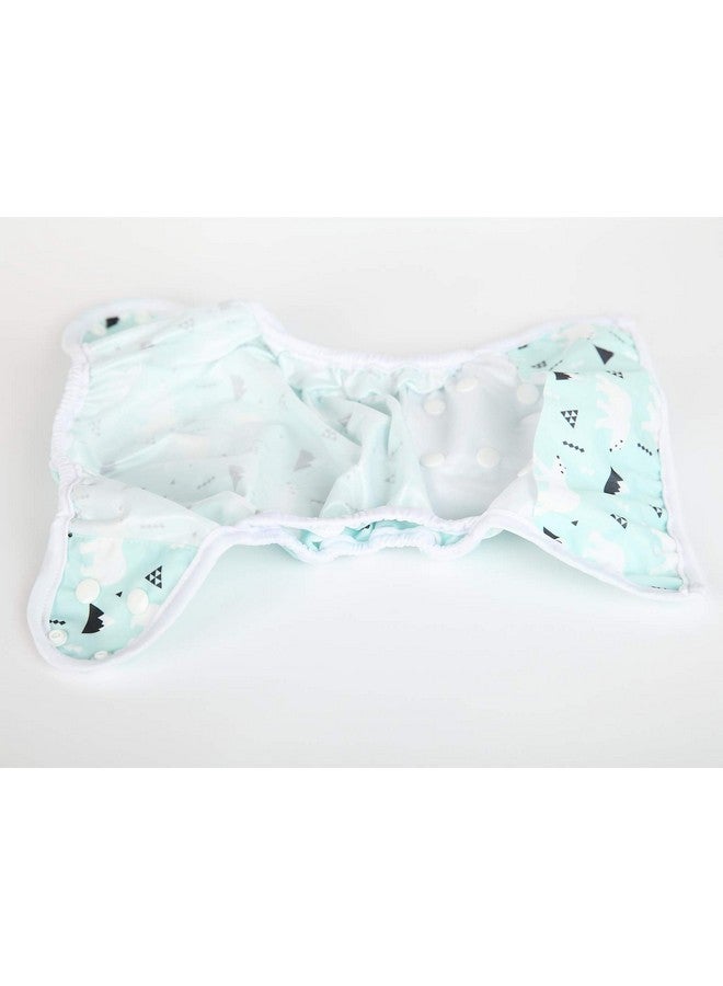 Sigzagor Baby Cloth Diaper Cover Nappy One Size 8Lbs To 36Lbs (Polar Bear) - Image 5