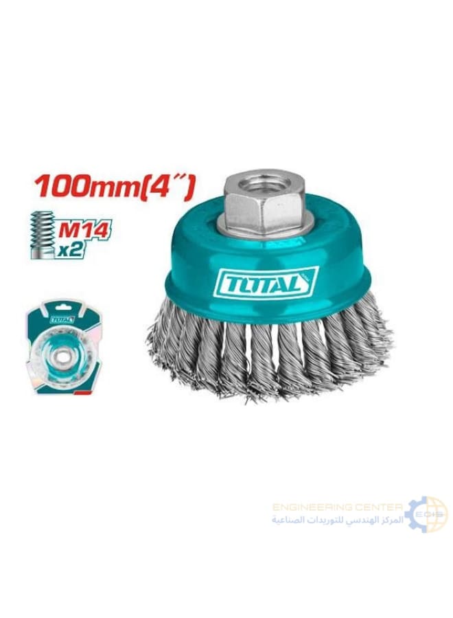 Total TAC32041 4" Braided Cup Wire Brush