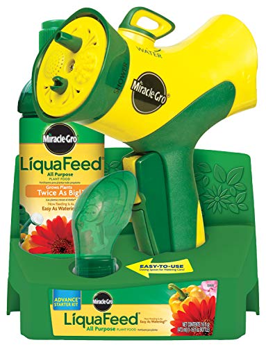 Miracle-Gro LiquaFeed All Purpose Plant Food Advance Starter Kit and Bloom Booster Flower Food Bundle: Feeding as Easy as Watering - Image 3