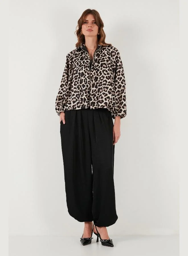 Lela Lela Oversize Classic Collar Batwing Sleeve Zippered Bomber Jacket Women's JACKET 6839636