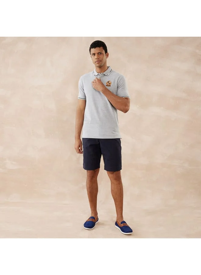 fahrenheit Fahrenheit Solid Polo T-shirt with Short Sleeves