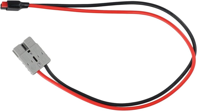جودة موثوقة متكرر كابل تمديد 10AWG، موصل بطارية من 50A إلى 45A مع جهات اتصال نحاسية مطلية بالفضة، سلك طاقة مقاوم للهب بطول 60 سم للألواح الشمسية والرافعات الشوكية والشواحن المحمولة مواد مطورة عامة - Image 2