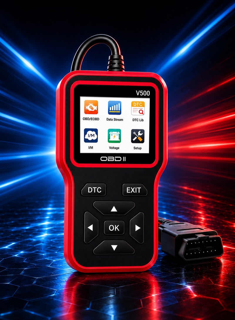 Jourvent OBD2 Scanner Diagnostic Tool - Check Engine Light Code Scanner Tool with Reset, DTC, Data Stream, I/M Readiness, Car & Truck Scan Tool for All Vehicles - Image 4