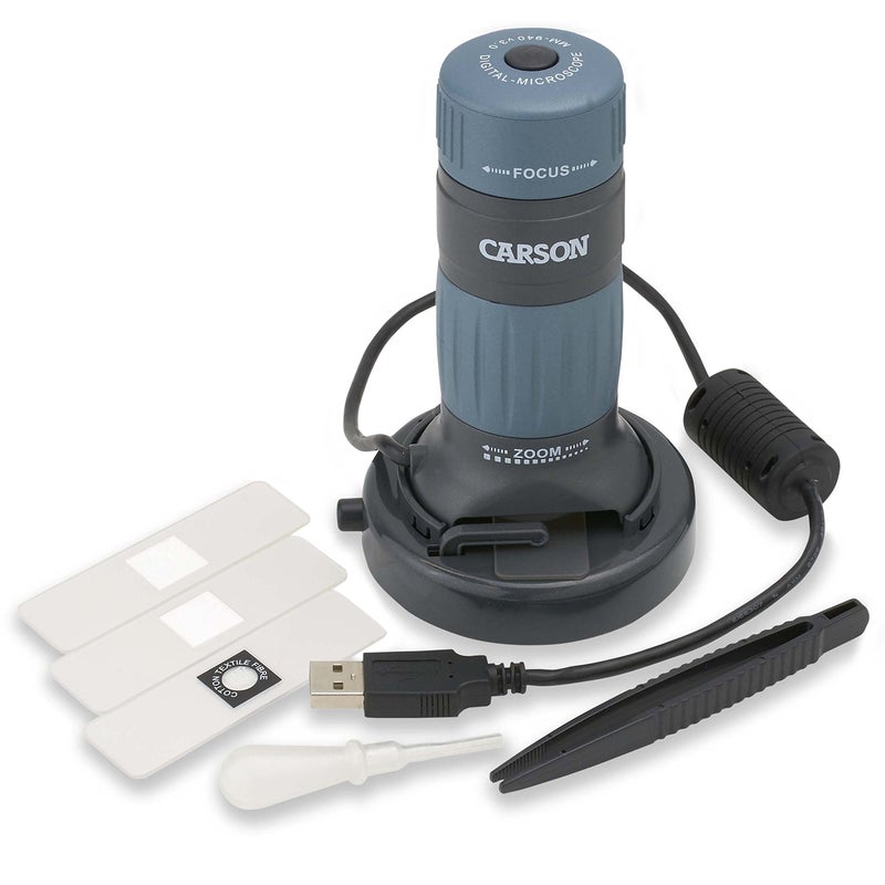 Carson Carson MM-940 zPix 300 Zoom 86x-457x Power USB Digital Microscope with Integrated Camera and Video Capture,Black  - Image 1