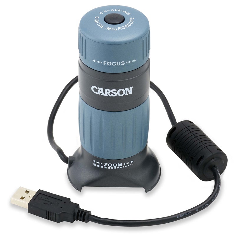 Carson Carson MM-940 zPix 300 Zoom 86x-457x Power USB Digital Microscope with Integrated Camera and Video Capture,Black  - Image 3