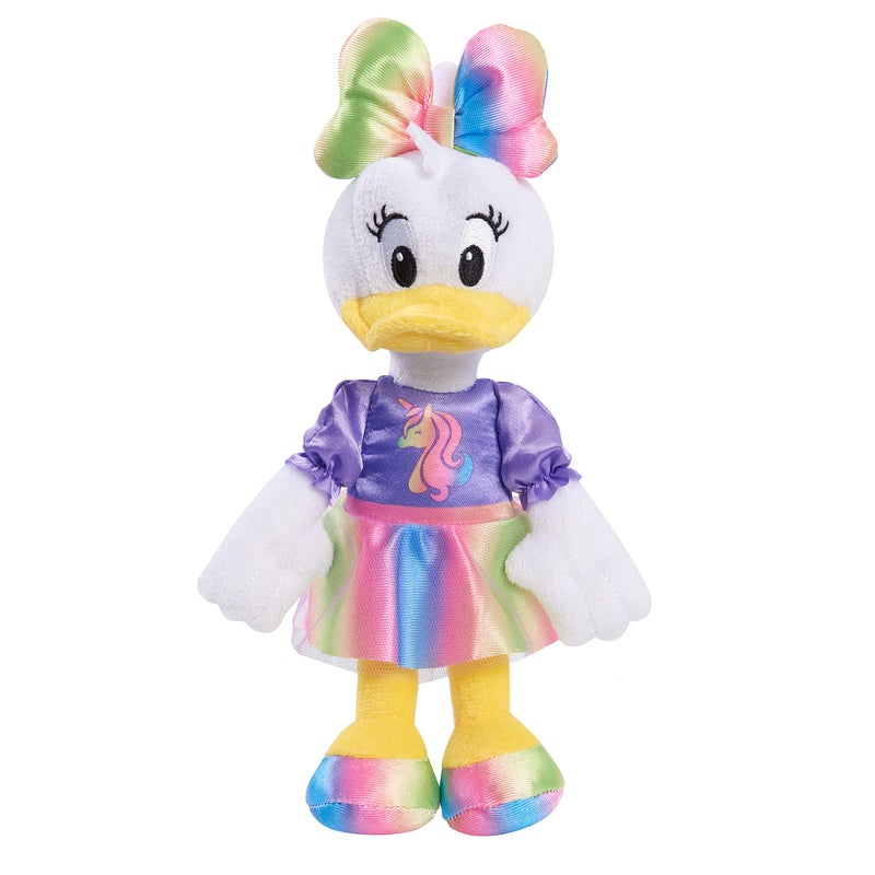 Minnie Disney Junior Minnie Mouse 8Inch Small Unicorn Daisy Beanbag Plush Daisy Duck In Purple and Rainbow Unicorn Dress Stuffed Animal - Image 2