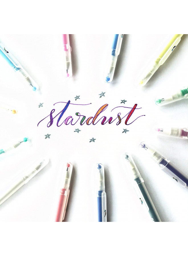 SAKURA Sakura 37906 2-Piece Pouch Gelly Roll Stardust Pen Set, Clear  - Image 2