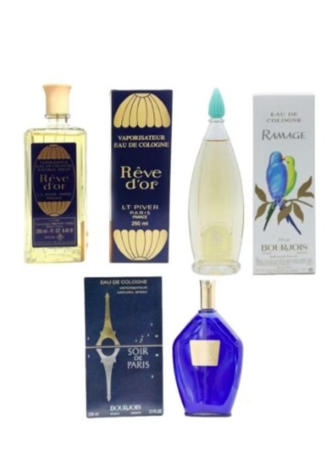 باريس مجموعة عطور قديمة ثلاث قطعة