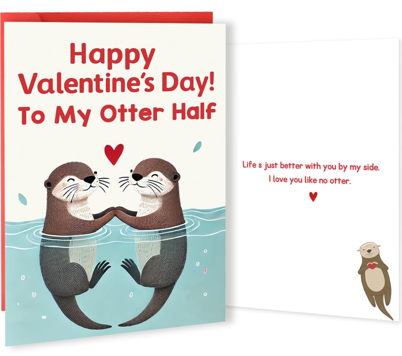 Londue Funny Valentines Day Card for Couple Wife Husband, Humorous Valentines Day Cards Gifts for Him Her Women Men - Image 1
