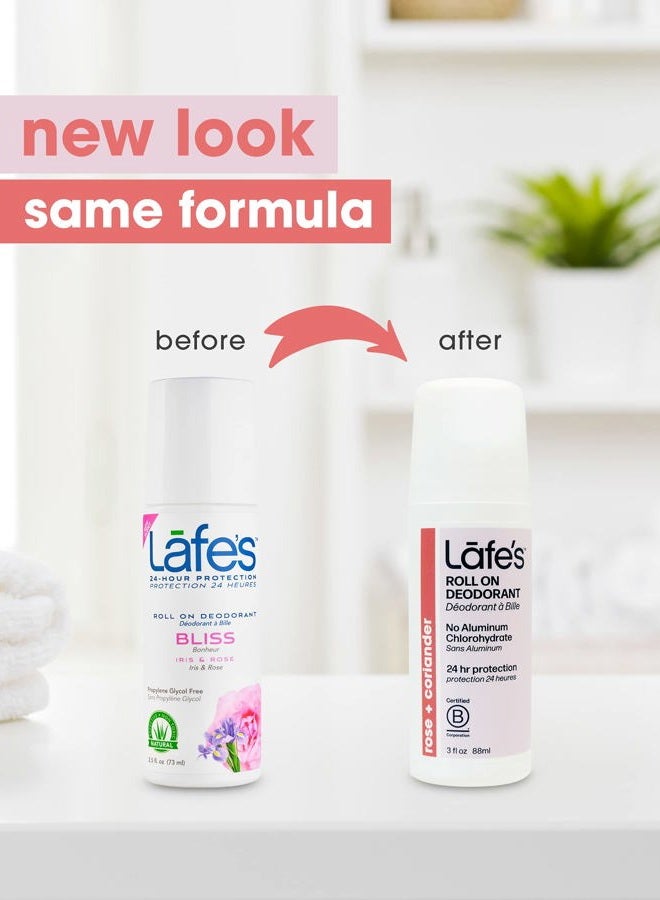 Lafe's Natural Deodorant | 3oz Roll-On Aluminum Free Natural Deodorant Variety | Cedar & Lime - Lavender & Aloe - Rose & Coriander | 3 Pack - Image 2