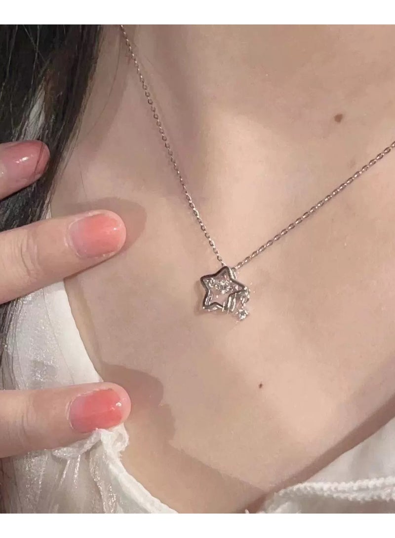 Goolsky Dancing Lucky Star Necklace for Women – Elegant Minimalist Choker, Boutique Design for Students & Besties  - Image 1