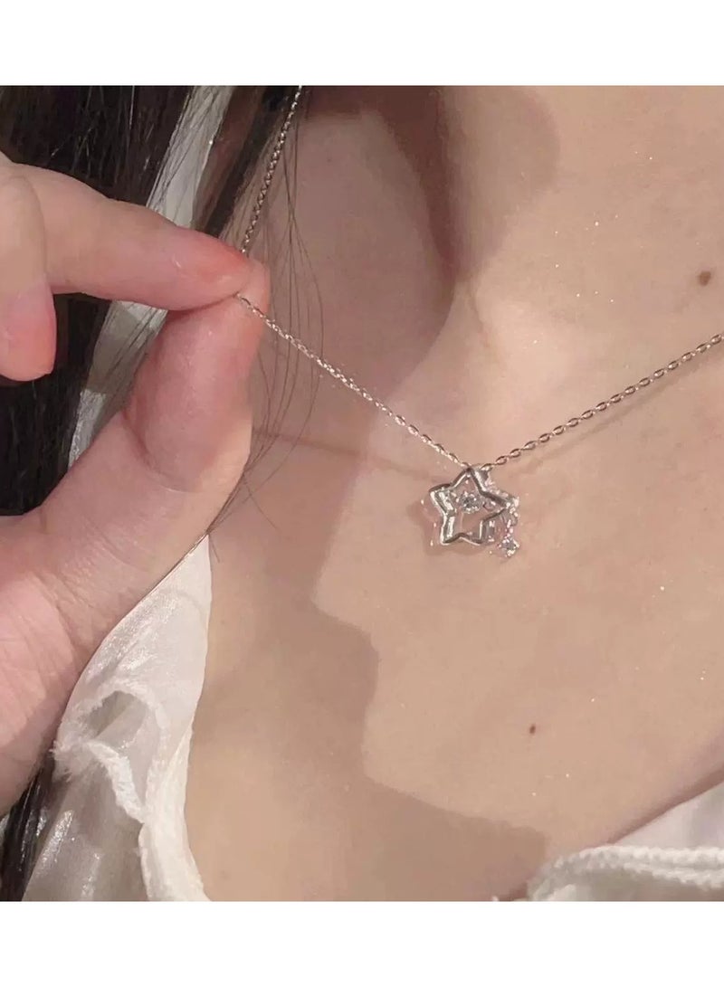 Goolsky Dancing Lucky Star Necklace for Women – Elegant Minimalist Choker, Boutique Design for Students & Besties  - Image 3